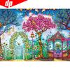 5D DIY Diamond Painting Landscape Tree Full Round Diamond Mosaic Embroidery Rhinestone Picture