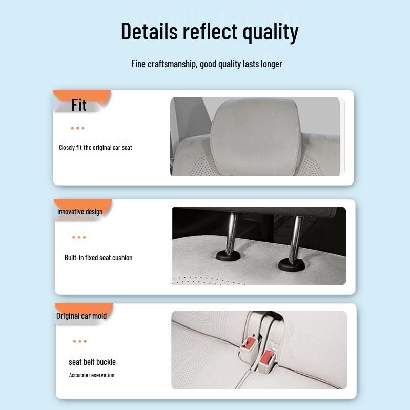 BYD Xia Zuo Cushion Seat Cover: Breathable, Ventilated Suede Mat for All-Season Use in Business Vehicles