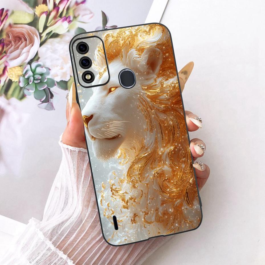 Fashion Cool Case For ITEL A48 Soft Black Silicone TPU Back Cover For Itel A48 Phone Cases