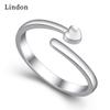 Lindon Classic Copper Alloy Zircon Ring Ladies Jewelry Wedding Promise Party Gift