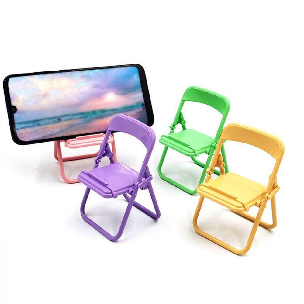 Plastic Mini Chair Phone Stand ABS Mini Phone Holder Sweet Mobile Phone Holder Men
