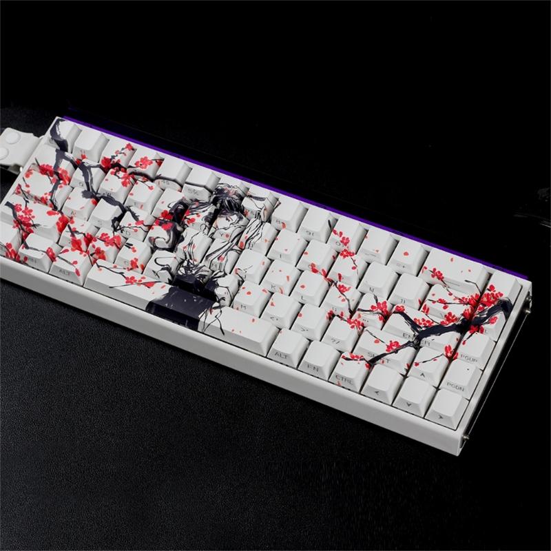 Оригинальные колпачки клавиш профиля PBT Материал Сублимация красителей Боковая печать Колпачок клавиши для маленьких механических клавиатур 60% 68% раскладки