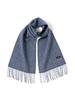 Beams Herringbone Reversible Scarf In Light Blue Men's (Free Size)