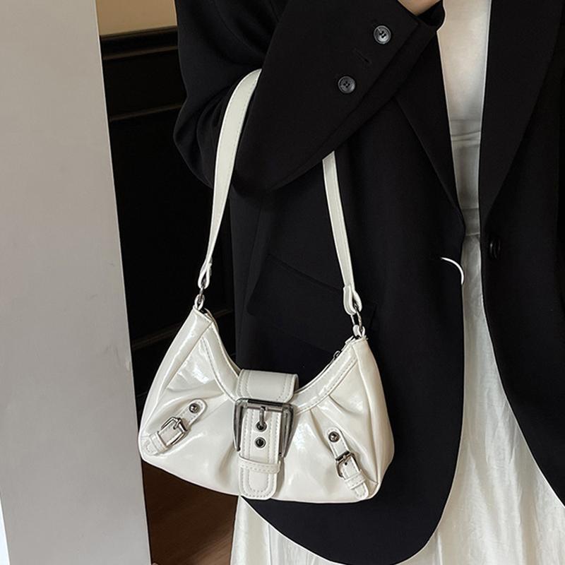 Yogodlns Винтажная сумка через плечо из искусственной кожи для женщин, тренд Y2K, стиль spicy girl, сумка подмышку в стиле Майяр, высококачественные женские сумки