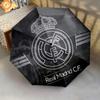 Узор Real Madrid CF, автоматический складной зонт, портативная и складная конструкция, 8 спиц, рождественский или день рождения подарок.
