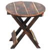 30.48 Cm Wooden Foldable Adjustable Side Table Coffee, Table Plant Stand Outdoor Table Stool