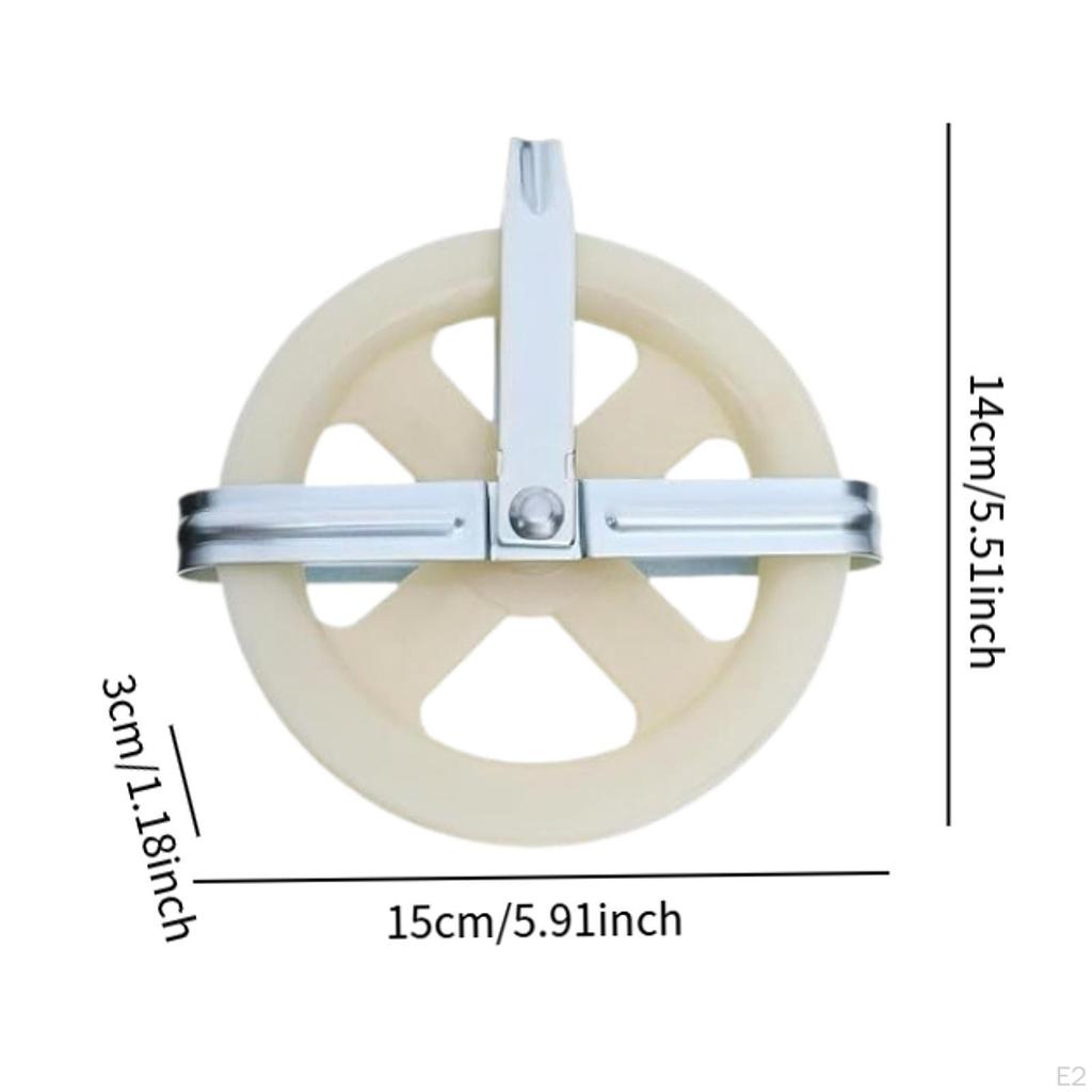 Комплект роликов для бельевой веревки Веревка для стирки Сушка одежды Легкая установка Многоцелевая нейлоновая веревка