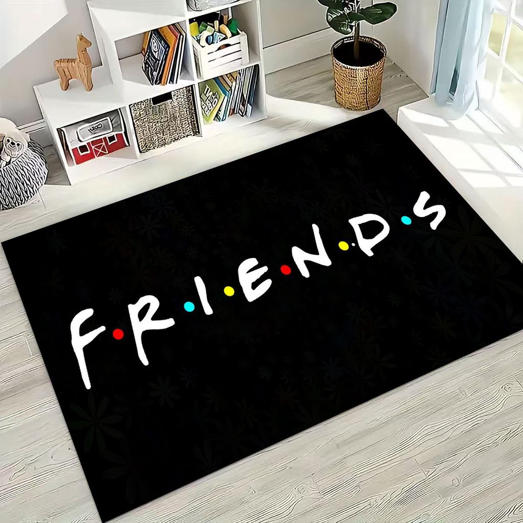 Классический коврик с логотипом Friends Central Perk для спальни, гостиной, дивана, домашний придверный коврик, декор, большой детский игровой нескользящий коврик для пола