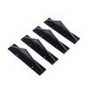 4Pcs/set Modified Shark Fin Lip Diffuser Carbon Fiber Pattern Rear Spoiler Durable Lip Spoiler  Car