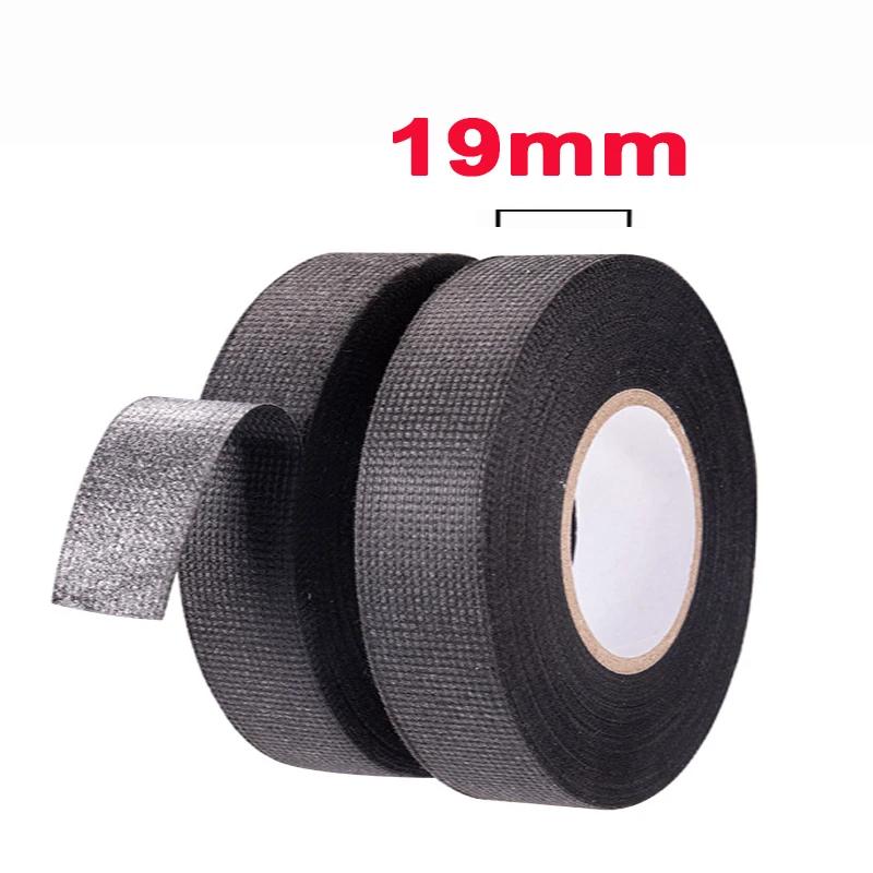 Клейкая Тканевая Лента для Проводки Автомобильных Жгутов Электроизоляционная Лента 9мм/15мм/19мм/25мм/32мм Органайзер для Кабелей Клейкие Ленты