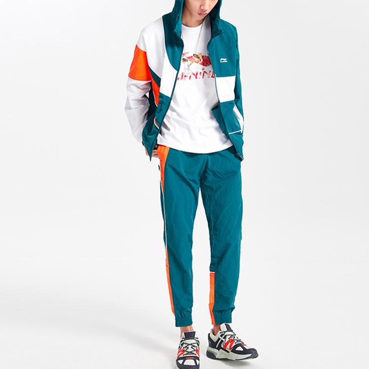 Куртки Li Ning Мужские Морской Синий С Капюшоном Умеренный Другие AFDQ395-2