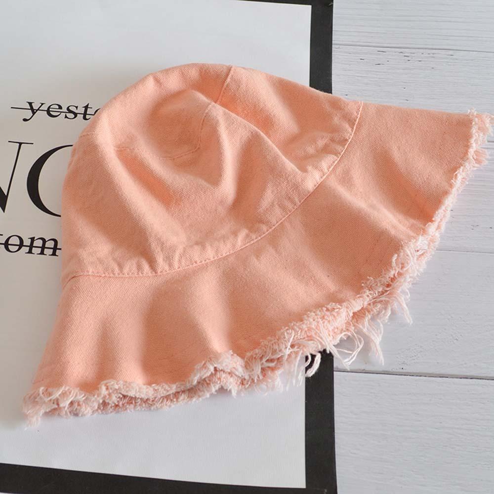 Sunshade Thin Bucket Hats Foldable Sun Protection Basin Cap Raw Edge Fisherman Hat Sport