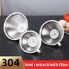 Stainless Steel Funnel Kitchen Oil Liquid Funnel Metal Funnel Filter Wide Mouth Funnel for Canning Home Kitchen Tools