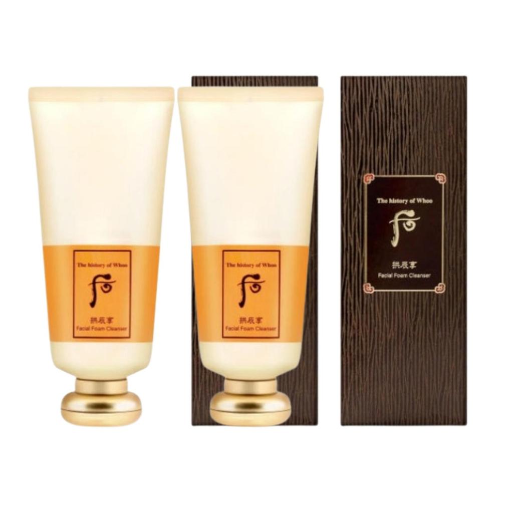 The history of whoo Gongjinhyang Facial Foam Cleanser 180ml | Korean Herbal Brightening & Moisturizing Face Wash