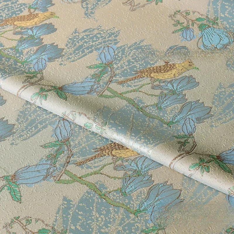 100 см жаккардовый гобелен атласная ткань шелк Helu Tongchun гладкая текстура подвеска парча династии Сун чонсам ханьфу