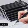 20 Pieces of 0.5mm Black Gel Pens, Suitable for School or Office Use, Business Signature Pens, Student Examination Pens