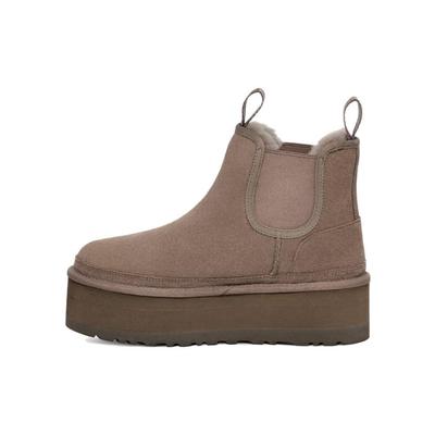 Neumel Suede Warm Non-Slip Universal Simple Short Mid-Snow Boots Women boots Brown 1134526-SKP