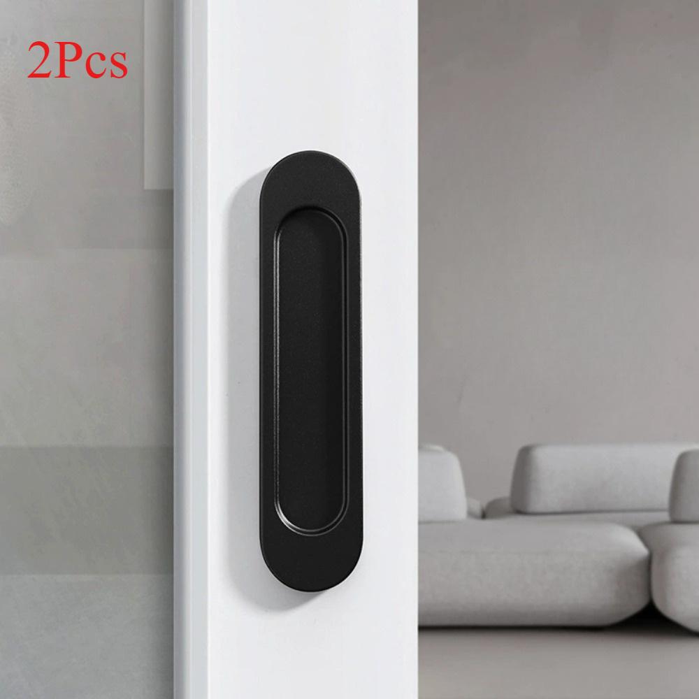 2 шт. Раздвижная ручка для амбарной двери, скрытая мебельная фурнитура, самоклеящиеся ручки для стеклянной двери ванной комнаты