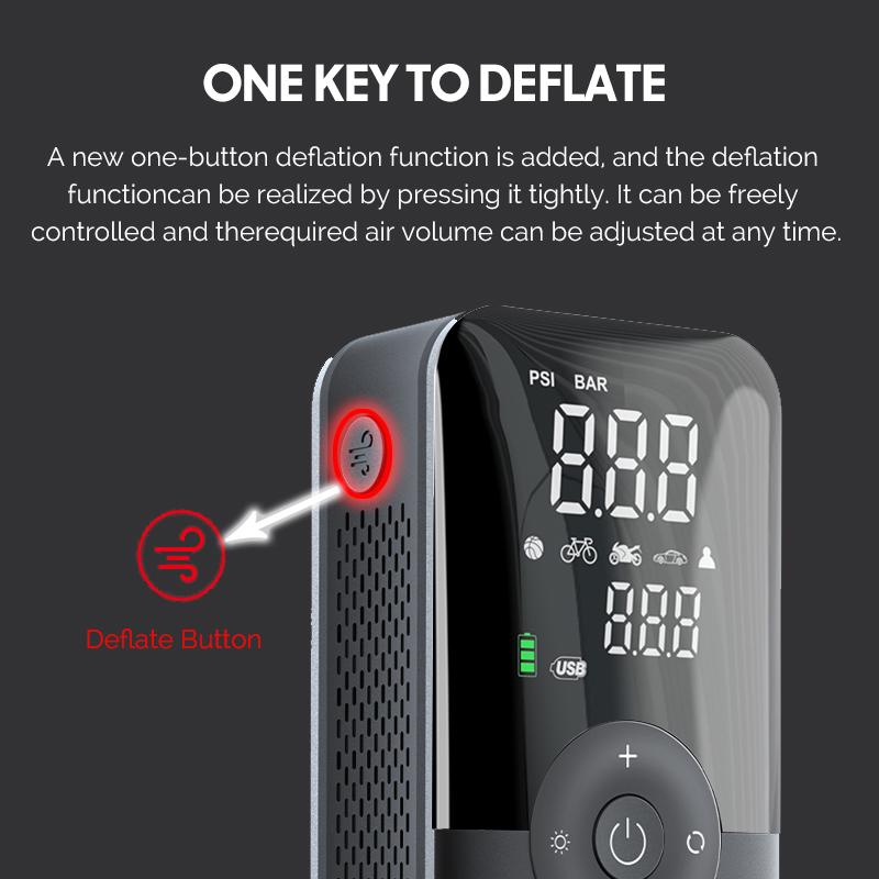 Carsun Мини-портативный накачиватель шин 150PSI перезаряжаемый электрический велосипед цифровой воздушный компрессор футбольный насос 4000 мАч внешний аккумулятор фонарик