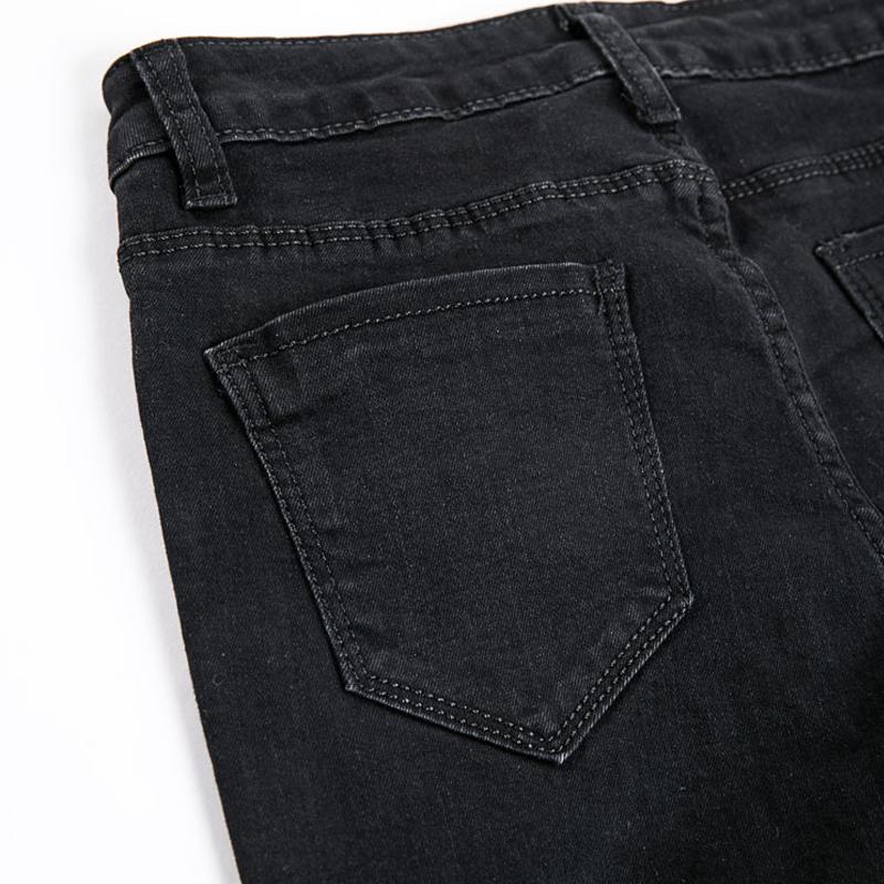 Новые корейские модные женские джинсы с высокой талией, эластичные обтягивающие тонкие повседневные простые джинсовые брюки-карандаш, женские весенне-осенние женские брюки, одежда 2951