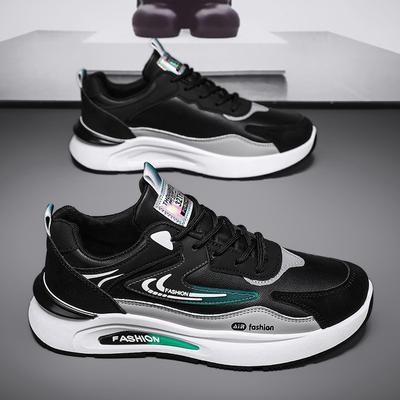 Новая весенне-осенняя мужская дышащая сетчатая спортивная обувь в корейском стиле, легкая повседневная обувь на мягкой подошве, износостойкая для бега