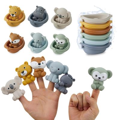 OTONOPI Игрушки для ванны, Набор игр с водой, Набор из 12 животных, Игрушки для купания животных, Игрушка для бассейна, Обучающая игрушка, Подарок на день рождения для мальчиков и девочек