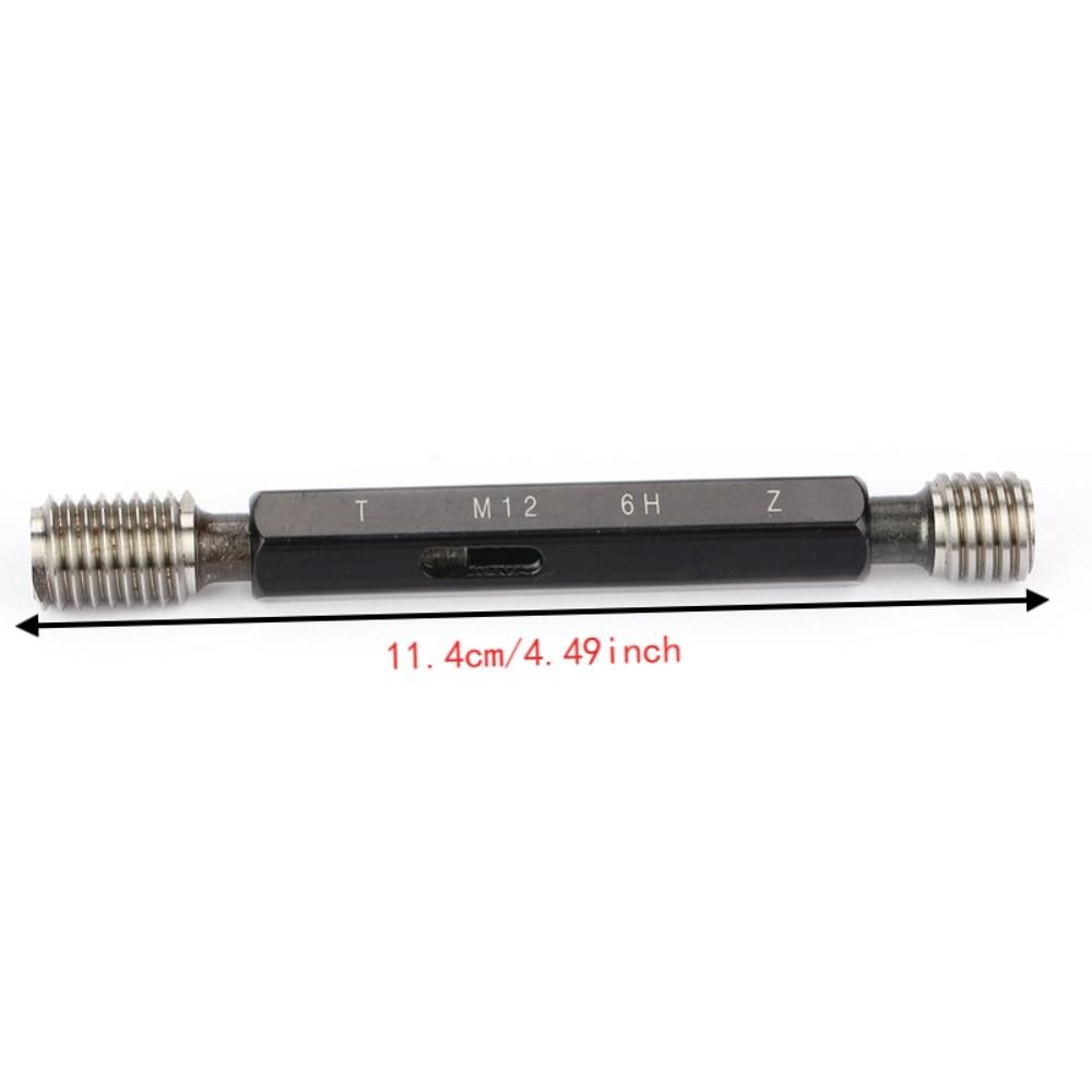 Double Ends Thread Plug Gage M12*1.75 Steel Gage Thread Plug For Thread Measurement