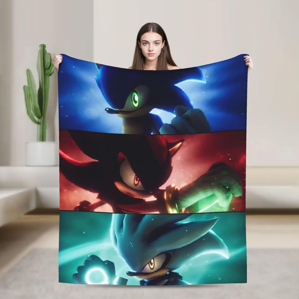 Sonices Movie Throw Fashion Blanket for Couch Video Game Fuzzy Soft Plush Fashion Blanket Multiple Sizes Bedspread for All Seasons