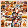 50 Nordic Style Halloween Graffiti Stickers Mobile Suitcase Waterproof Decorative Stickers Creative Halloween Stickers