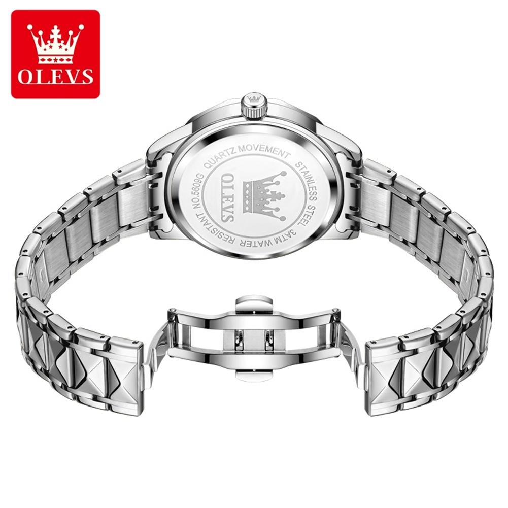 OLEVS Brand Watch Fashionable Three-Dimensional Dial Dual Calendar Quartz Watch Waterproof Men's Watch 5609