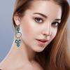 925 Silver Blue London Topaz Sterling Gemstone Earring Earrings Jewelry