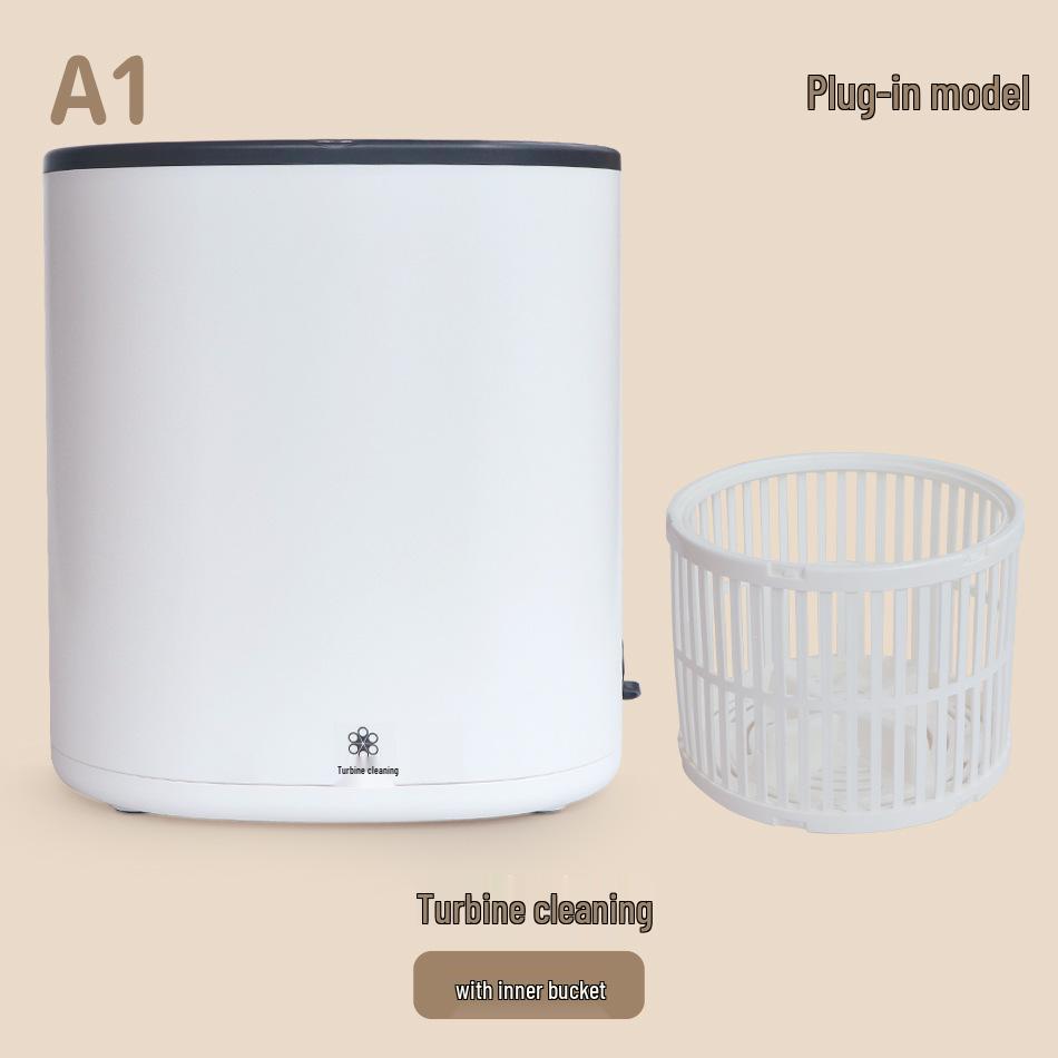 Портативная умная мини-стиральная машина-турбина для нижнего белья, трусов и носков с озоновой очисткой