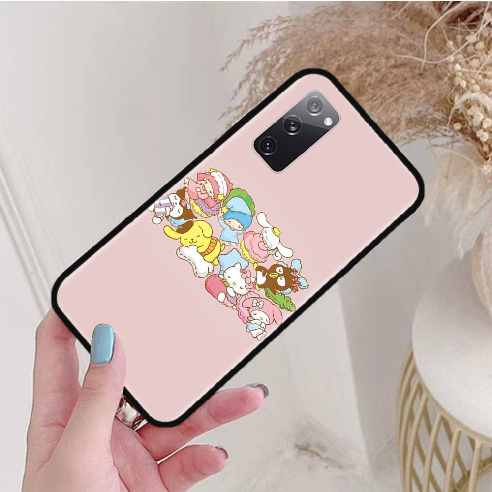 Черный чехол для Xiaomi Poco X6 X4 M5 M6 F5 F6 C65 C55 C50 C51 C40 Pro Redmi 14C A3X 13C 12C 11T 10A 9C Note 7 6 8A Plus L-14 Sanrio Mix
