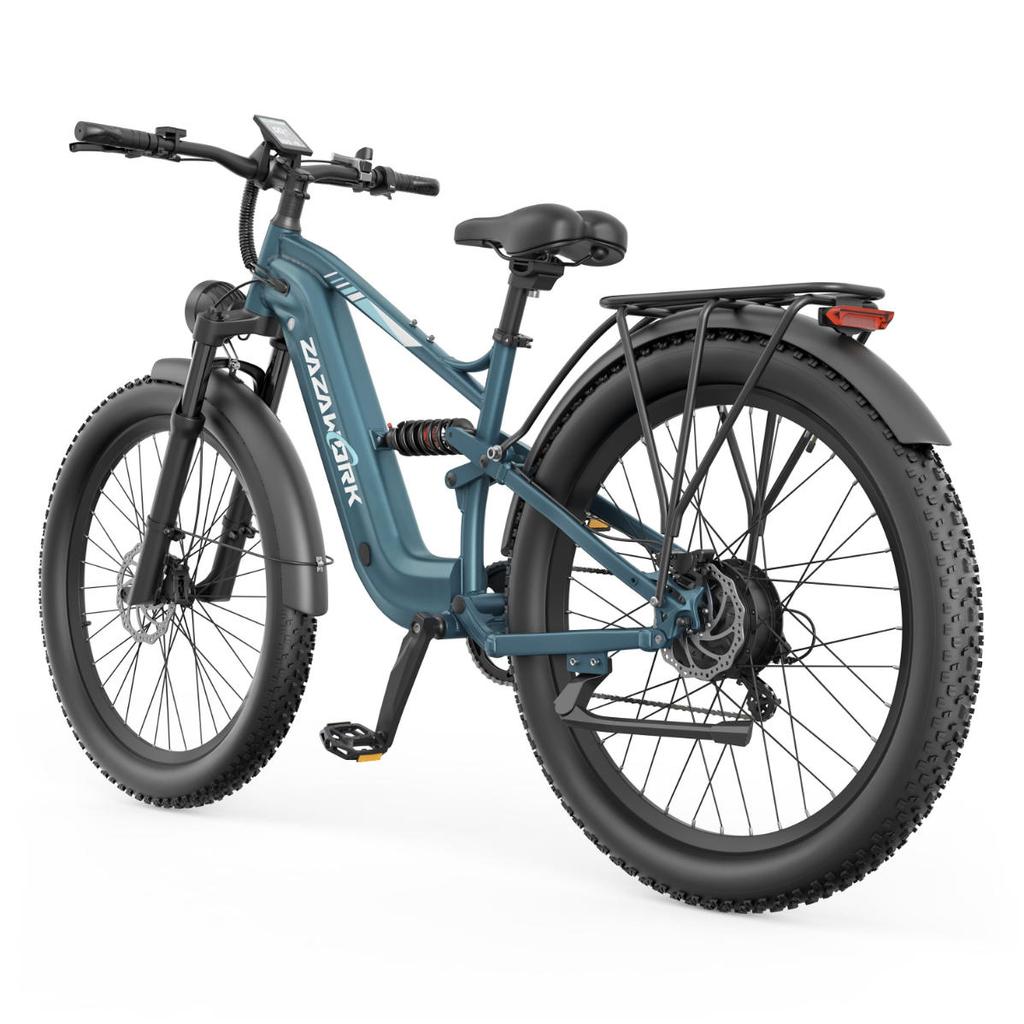 ZAZAWORK CF500 City e-bike 1000W motor 48V 20Ah battery 27.5 x 3-inch tires hydraulic brakes maximum load capacity 150 kg.