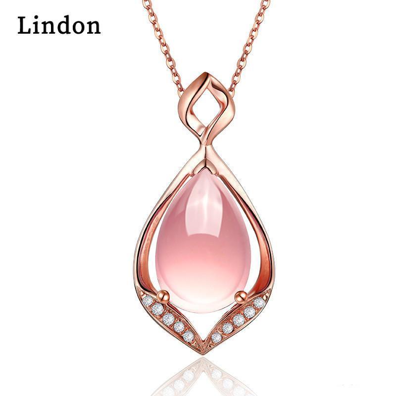 Линдон Женщины Медный Сплав Искусственный Кристалл Мода Кулон Ожерелье Подарок