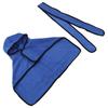 Dog Towel Strong Absorbent Quick Drying Hand Pockets Design Hooded Dog Bathrobe with Waistband for Cat Blue