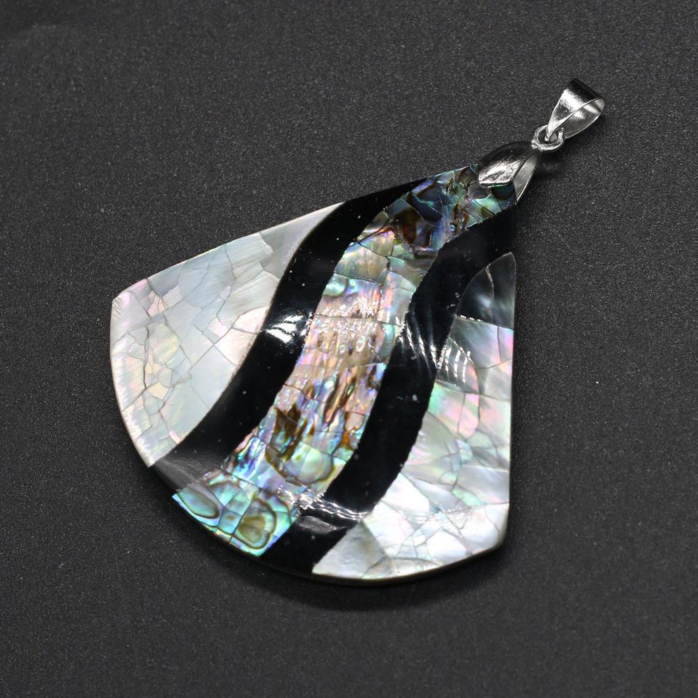 Сувениры ко Дню матери, подвеска-сплайсинг 40x55 мм, натуральная ракушка, секторная подвеска для изготовления ювелирных изделий, ожерелья, браслета, аксессуара своими руками