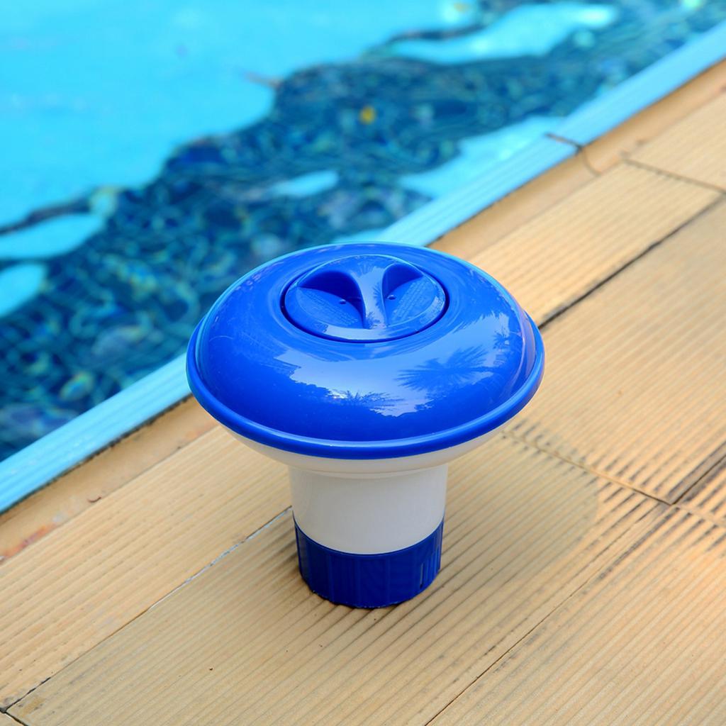 Floating Tablet Large Capacity Floating Pool Chlorine Dispenser Holder Chlorine Tablets Adjustable Flow Vents for Increased Control