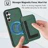 For Samsung Galaxy A25 5G (Global) (161.0 x 76.5 x 8.3mm) Magnetic Case TPU + PU Leather Phone Back Cover with Detachable Card Holder
