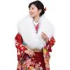 Ceremony Fake Fur Special Fox Shawl [HHayashiguchi] Coming-of-age Shawl, Fur, Eco-fur Stole, Kimono, Kimono, Long-sleeved Kimono, Women's Stole,