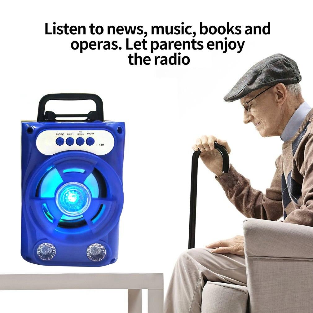 Портативный Bluetooth-динамик Беспроводная звуковая система Бас-стерео со светодиодной подсветкой Беспроводная связь для занятий спортом на открытом воздухе и путешествий