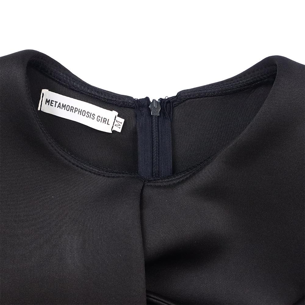 Женское платье большого размера на весну и осень, модное платье со средними рукавами, женское элегантное цельное лоскутное платье-футляр