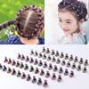 12PCS/Lot Hair Claws Girls Small Cute Crystal Flowers Metal Hair Clips Headband Hairpins Hair Oranment Fashion Hair Accessories
