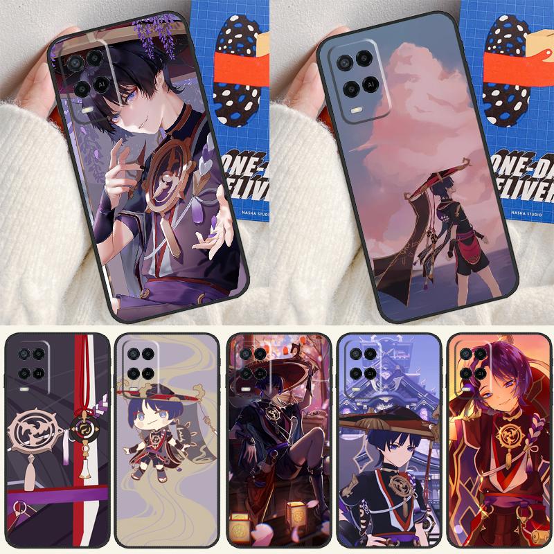 Чехол Scaramouche Genshin Impact для OPPO A57 A77 A78 A17 A16 A76 A96 A15 A52 A72 A91 A93 A54 A74 A94 A5 A9 A31 A53s A54s