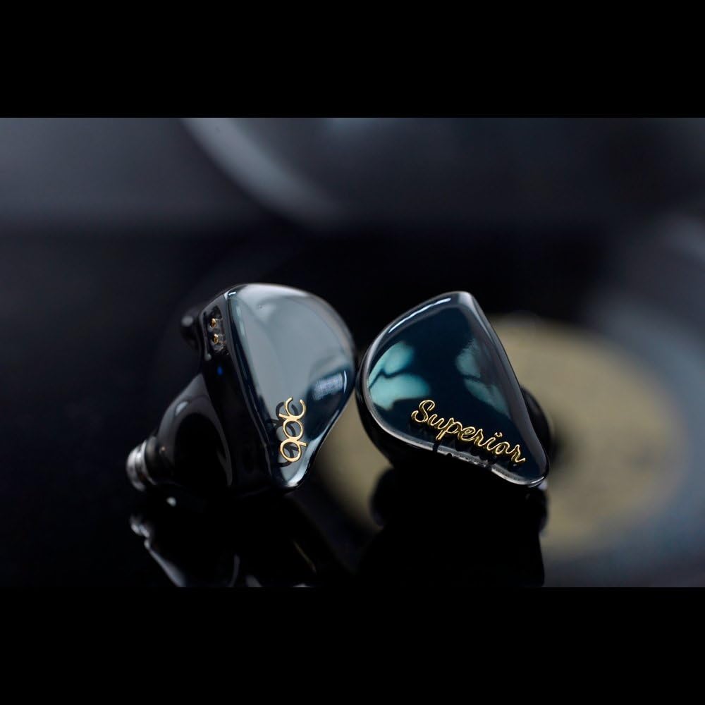 QDC SUPERIOR Piano Black с 10-миллиметровым одиночным динамическим коаксиальным двойным магнитным контуром, двухполостной структурой, разъемом IEM2pin, высоким разрешением