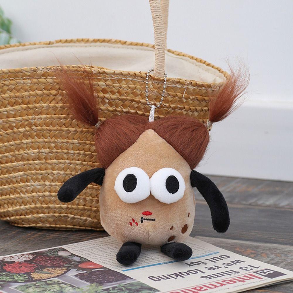 Short Plush Sausage Mouth Plush Keychain Sausage Mouth Doll Sausage Mouth Doll  Bag Pendant