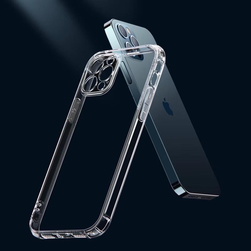 Прозрачный матовый чехол для iPhone с подушкой безопасности HOLDZU