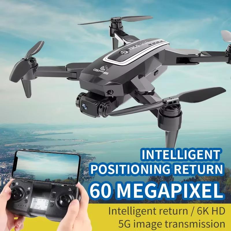 HJ38 Pro GPS Drone Professional 4K HD Camera Aerial Photography Aircraft WiFi Foldable Smart Positioning RC Quadcopter Children's Gif