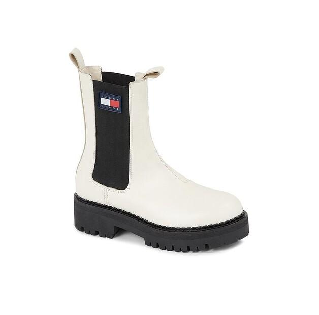 White Tommy Jeans Tjw Urban Chelsea Boots EN0EN02298