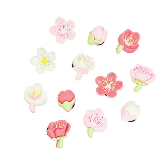 1 Набор 3D Цветочных Подвесок для Обуви Съемные Украшения в Виде Цветов Сакуры Милые Цветочные Аксессуары для Обуви для DIY Украшения Кроксов